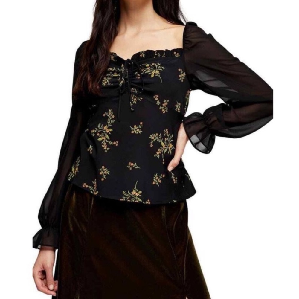 Top Shop size 12 chiffon blouse